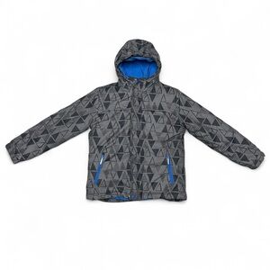 Cat & Jack Gray Jacket with Blue Zip-out Lining Boys Size Medium 8/10